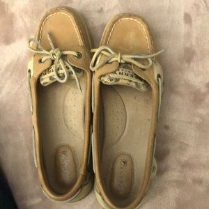 Sperry Topsider Leopard Sequin Boatshoe